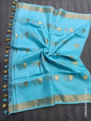 Linen Silk New Design Sarees (26)