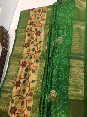 Pure Banaras Soft Pattu Bandini Design Sarees (7)