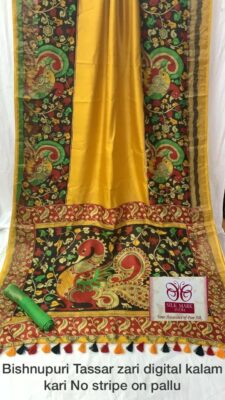 Pure Bishnupuri Tussar Silk Printed Sarees (10)