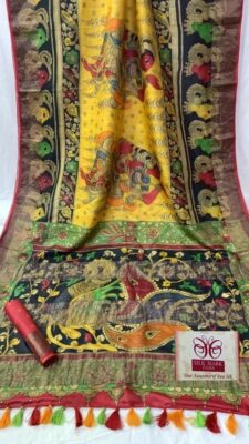 Pure Bishnupuri Tussar Silk Printed Sarees (11)