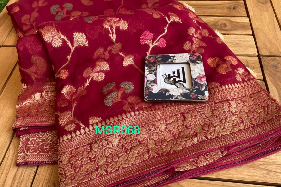 Pure Khaddi Georgette Collection With Weaving (17)
