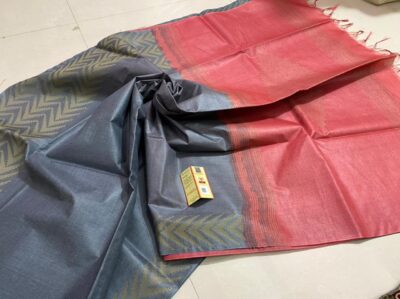 Pure Tussar Silk With Weaving Border (12)