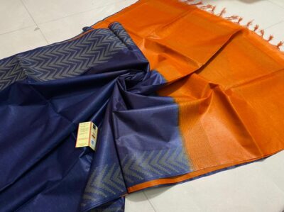 Pure Tussar Silk With Weaving Border (17)