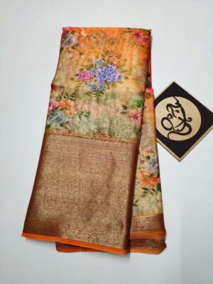 Pure Warm Silk Sarees With Floral Print (20)