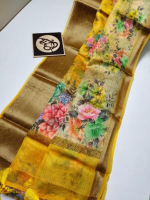 Pure Warm Silk Sarees With Floral Print (21)