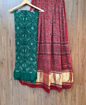 Ajrak Modal Silk Dress Materials (7)