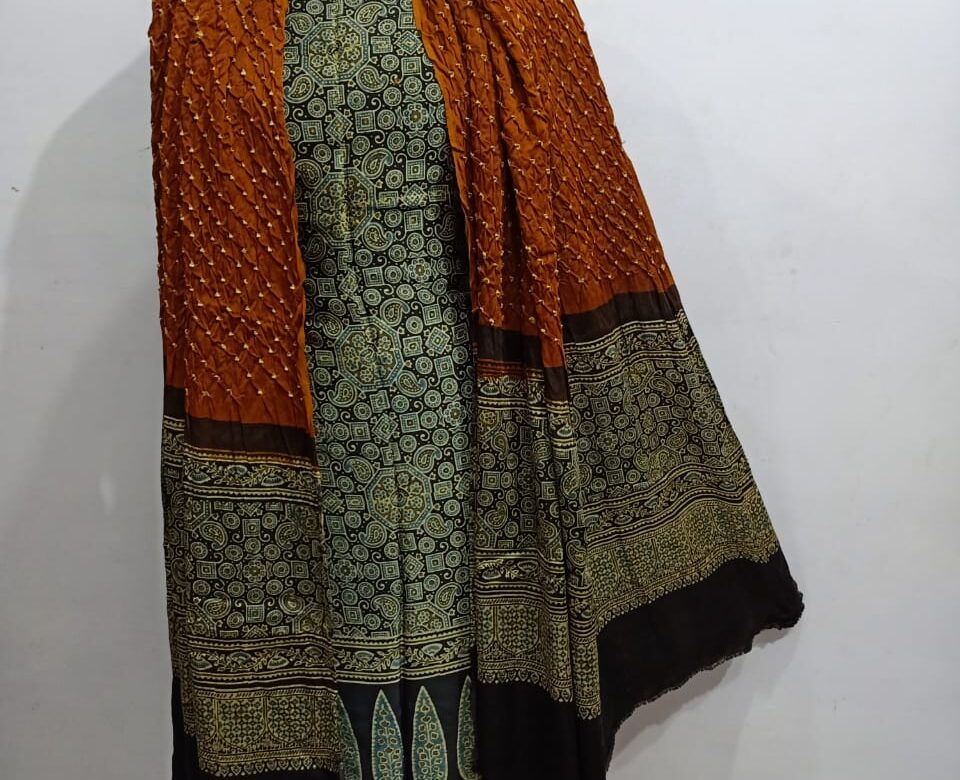 Beautiful Ajrakh Modal Silk Dresses (1)