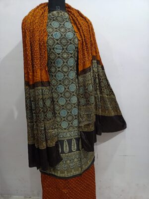 Beautiful Ajrakh Modal Silk Dresses (2)