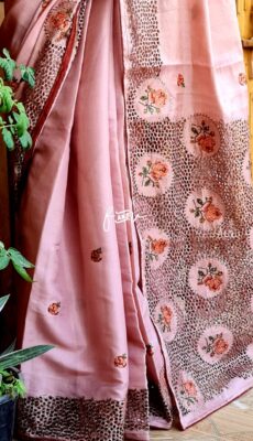 Butter Soft Tussar Silk Sarees With Embroidary (11)
