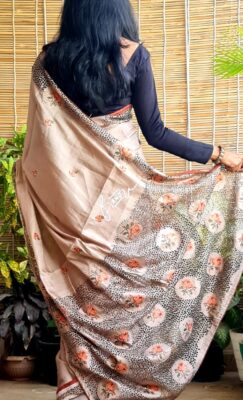 Butter Soft Tussar Silk Sarees With Embroidary (12)