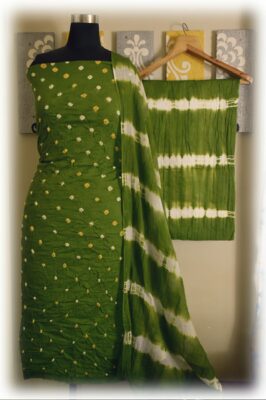 Cotton Silk Bandini Dress Materials (6)