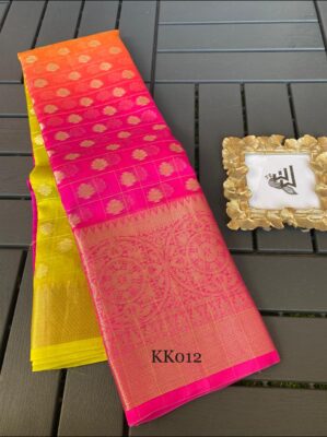 Exclusive Kanchi Kora Silk Allover Zari Checks Sarees (10)