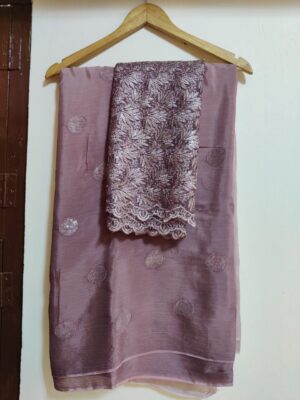 Exclusive Pure Chinon Sarees With Blouse (14)