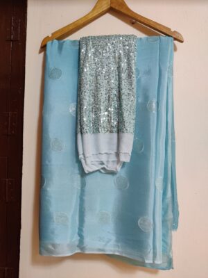 Exclusive Pure Chinon Sarees With Blouse (16)