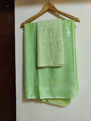 Exclusive Pure Chinon Sarees With Blouse (5)