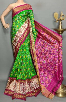 Exclusive Pure Ikkath Silk Sarees With Blouse (1)