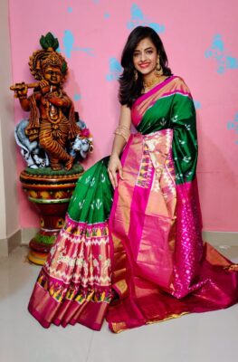 Exclusive Pure Ikkath Silk Sarees With Blouse (11)