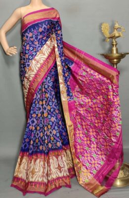 Exclusive Pure Ikkath Silk Sarees With Blouse (2)