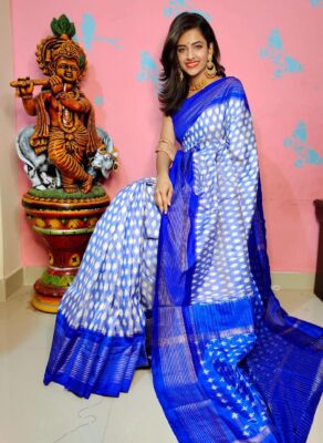 Exclusive Pure Ikkath Silk Sarees With Blouse (26)