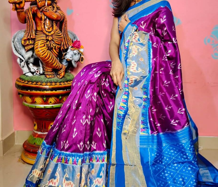 Exclusive Pure Ikkath Silk Sarees With Blouse (3)