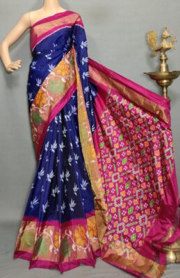 Exclusive Pure Ikkath Silk Sarees With Blouse (9)