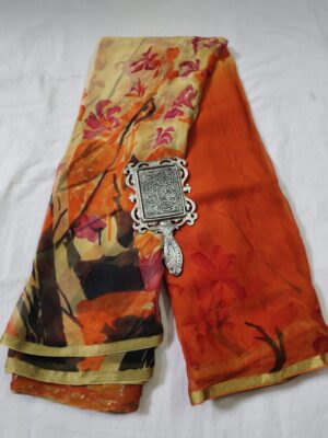Exclusive Pure Printed Printed Chiffon Sarees Online (7)
