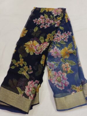 Exclusive Pure Printed Printed Chiffon Sarees Online (8)