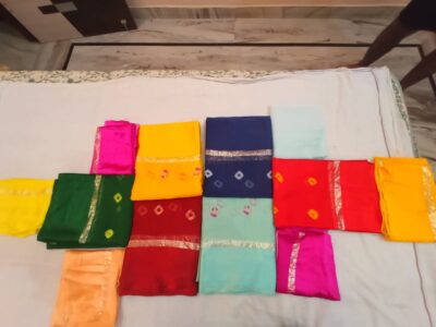 Georget With Satin Border Sarees With Price (1)