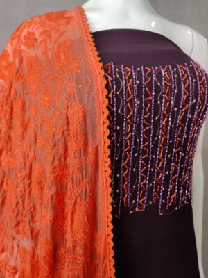 Georgette Handworked Dress Materials (13)