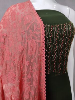 Georgette Handworked Dress Materials (2)