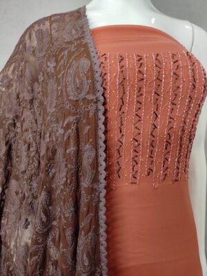 Georgette Handworked Dress Materials (3)