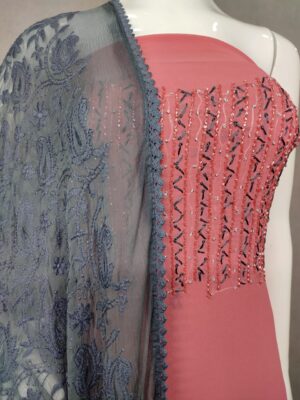 Georgette Handworked Dress Materials (6)