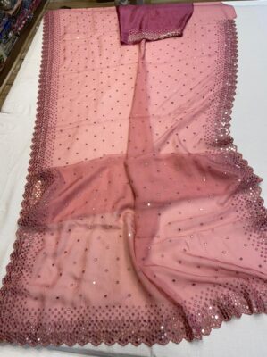 Latest And Beautiful Georget Organza Sarees (2)