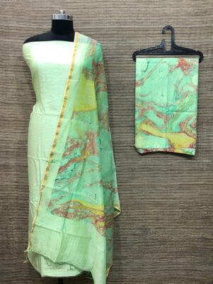Latest Marble Print Cotton Silk Dresses (1)