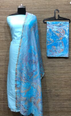 Latest Marble Print Cotton Silk Dresses (8)