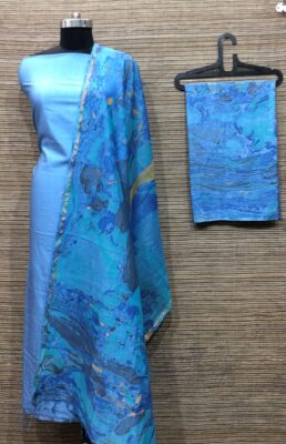 Latest Marble Print Cotton Silk Dresses (9)