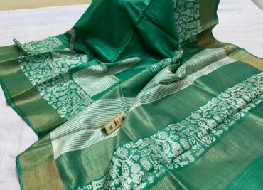 Latest Tussar Sarees With Blouse (12)