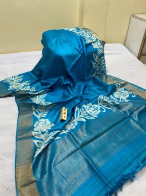 Latest Tussar Sarees With Blouse (19)