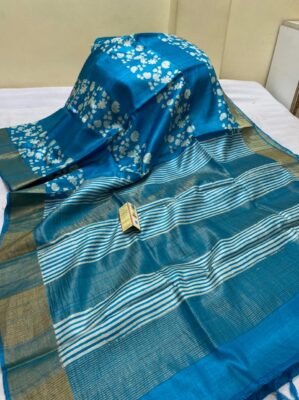 Latest Tussar Sarees With Blouse (5)