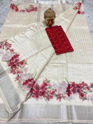 Mangalagiri Pure Pattu By Cotton Sarees (1)
