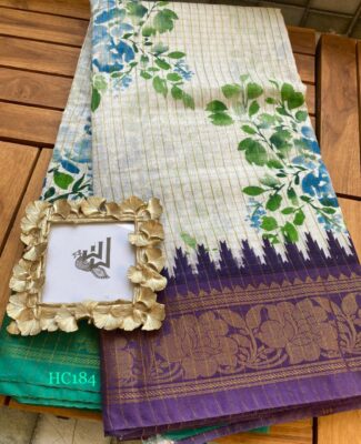 Mini Gadwal Cotton Printed Sarees (13)