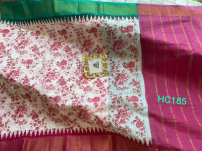 Mini Gadwal Cotton Printed Sarees (15)