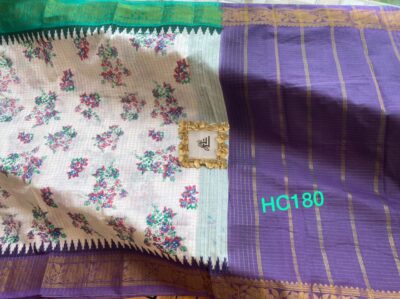 Mini Gadwal Cotton Printed Sarees (18)