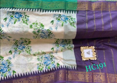 Mini Gadwal Cotton Printed Sarees (19)