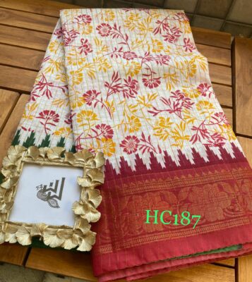 Mini Gadwal Cotton Printed Sarees (22)