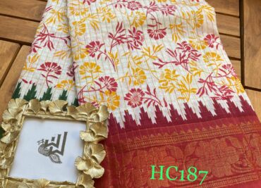 Mini Gadwal Cotton Printed Sarees (22)