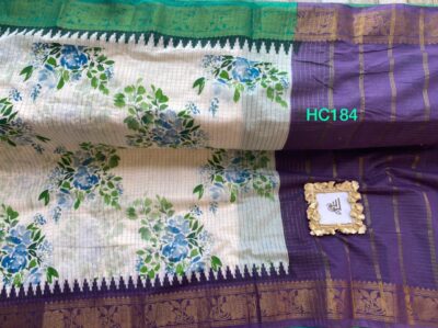 Mini Gadwal Cotton Printed Sarees (23)