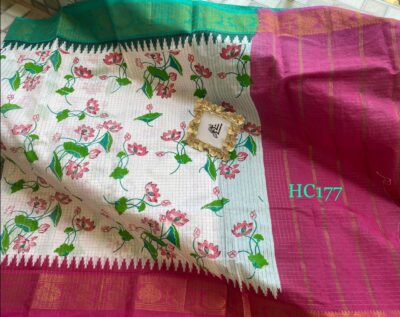 Mini Gadwal Cotton Printed Sarees (24)