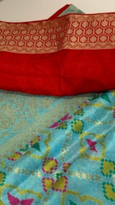 Pure Banaras Handloom Designer Munga Crepe Sarees (7)
