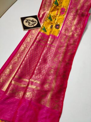 Pure Banaras Soft Silk Patola Sarees With Blouse (16)